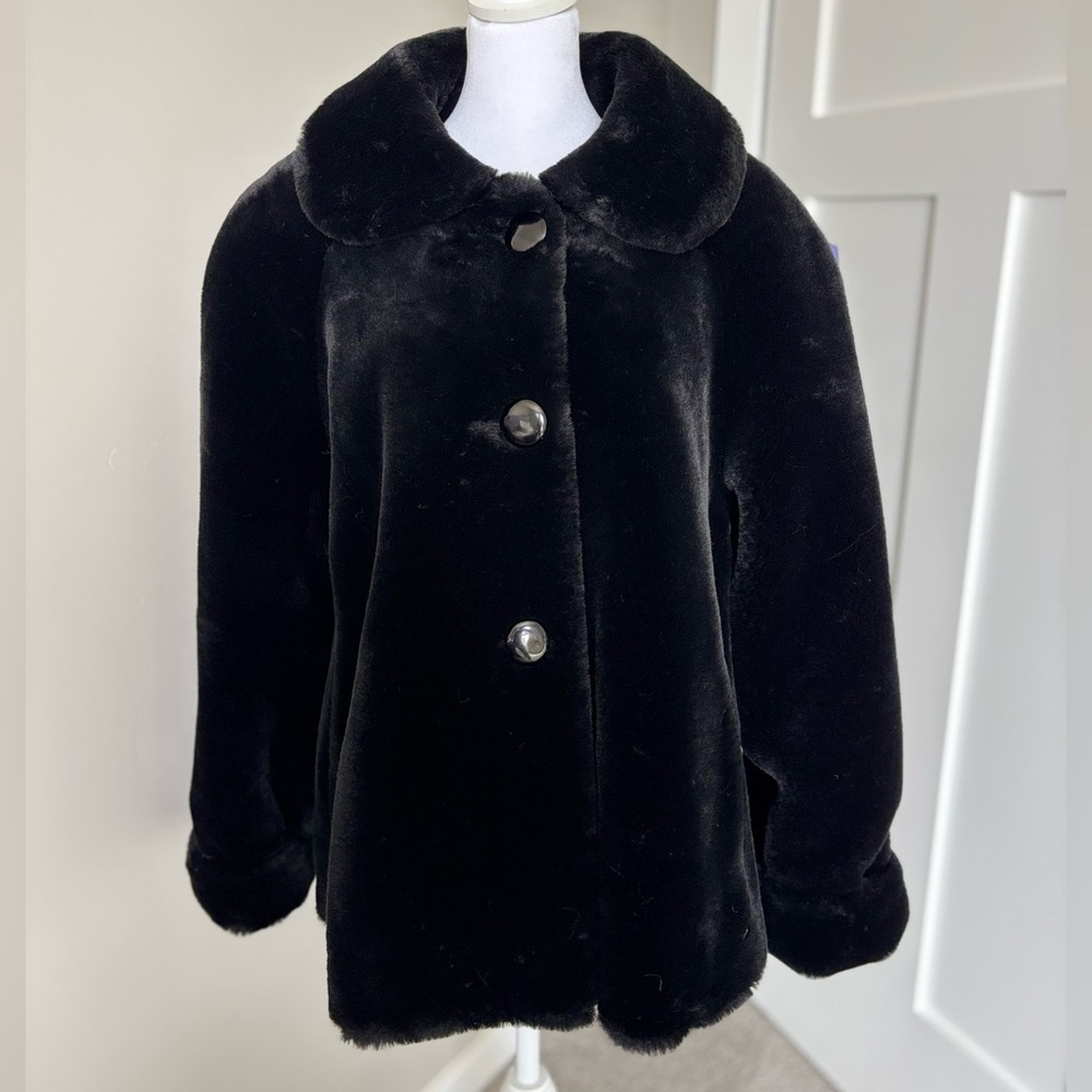 Marvin Richards Black Teddy Faux Fur Jacket